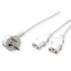 Kabel Zasilający Roline Y, Biały, 2 M