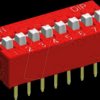 NDS-08V DIP switch, 2.54 mm pitch, 8-pin