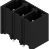 Pin header, 3 pole, pitch 3.81 mm, straight, black, 1862940000