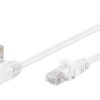 Kabel Patchcord CAT 5e U/UTP (1x90°) RJ45/RJ45 0,25m biały