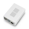 Obudowa z dwoma wentylatorami do Raspberry Pi 4B - biała ABS - LT-4A14