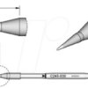 C245030 Lötspitze C245, Rundform, C245030/Ø 0,3 mm, gerade