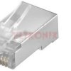 WTYK TPLUG 8P/8C RS/S EKRANOWANY PŁASKA LINKA
