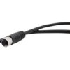 Złącze i kabel Złącze A M8 długość 5m Rodzaj A Żeńskie