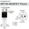TRANZYSTOR IRF740 N-channel MOSFET 10A 400V TO220