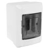 Rozdzielnica natynkowa S-2 1x2 moduły IP40 100x140x100mm drzwi transparentne dymne NEKU