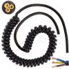 Przewód OMY spiralny 3x1mm2 kabel H03VVH8-F czarny 0,2m / 1,4m