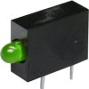 Signal light, green, 3 mcd, pitch 5.08 mm, LED number: 1, RTE.3104G