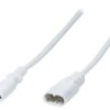Cp132 Kabel, Iec C7 Żeński, Iec C8 Męski, 2M, Gniazda: 1, Biały