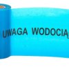 Taśma ostrzegawcza oznaczeniowa niebieska szer. 20 cm nadruk Uwaga Wodociąg /100m
