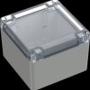 6U07111108139 Industrial housing, 104.8 x 104.8 x 74.7mm, IP66/IP68, light gra