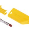 Adapter z wtykiem bananowym Męski Śruba typ Wtyk bananowy Żółty Hirschmann Test & Measurement rozmiar 4 mm