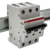 Wyłącznik nadprądowy MCB, Typ C, 3-biegunowy, 1A, 400V, na szynę DIN, ABB S203-C1, S200