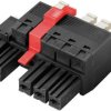 Weidmüller 2549590000 Obudowa złącza pin męskiego na kabel BVFL 7.62HP/05/180MSF4 BCF/04R SN BK BX, piny: 5, 35 A, 20 sz