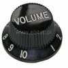 Gałka potencjometru audio 18mm VOLUMEN; czarna