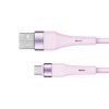 Kabel USB - microUSB 1 m silikonowy różowy Kruger&Matz Basic