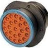 Socket, 23 pole, straight, black, HDP24-24-23PE