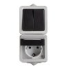 TEKNO IP54 ł.świ+gni 2p/szuko pion Kanlux 27136