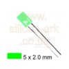 LED - 5 x 2mm rectangular GREEN (MV54123) - General Instrument