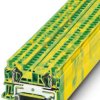 Protective conductor terminal, spring balancer connection, 0.08-6.0 mm², 2 pole, 8 kV, yellow/green, 3031380