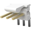 Pin header, 3 pole, pitch 2.54 mm, angled, natural, 3-641216-3