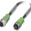Kabel do czujników/elementów wykonawczych Phoenix Contact SAC-4P-M12MS/ 2,0-150/M12FS 1546644, złącze żeńskie M12, prost