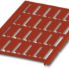 PA label, inscribable, (W x H) 9 x 20 mm, red, 1017722