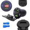 Ładowarka USB 12-24V /5V QC 3.0 obudowa czarna +VOLTOMIERZ (red)