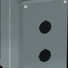 080SP2M - obudowa aluminiowa szara, pusta IP66, 2 otwory 22mm, 87x145x100, otwór na dławnicę (170832) (1SFA170832R1002)