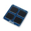 Moduł 4 kwadratowych wyświetlaczy IPS TFT 1,54'' 240x240px - Raspberry Pi Pico W, RTC, BME280 - SB Components SKU30293
