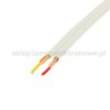 Przewód montażowy 2 x RCA płaski OFC Tasker C118 White