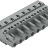 Socket header, 8 pole, pitch 7.5 mm, angled, gray, 231-208/026-000