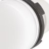 Pushbutton, illuminable, waistband round, white, front ring white, mounting Ø 22.3 mm, 46-2T00.10N0.000