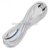 Kabel sieciowy jednostr. 5m ( 2x0,75mm) biały