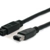 Kabel FireWire, typ: Fire Wire, dł.: 1.8m, Czarny, Ekranowane