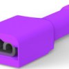 Insulated flat plug sleeve, 2.8 x 0.51 mm, 0.13 to 0.2 mm², AWG 26 to 22, brass, tin-plated, purple, 7-520365-2