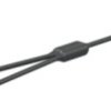Y splitter, 4 mm solar plug to 2 x 4 mm solar coupling socket, 0.5 m, 6.0 mm², black, 1.5 kV, 53 A, 32.0334