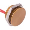 PBAT5AF5000 APEM Momentary NO 16mm Gold Piezo Switch Prewired IP68