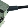 D-Sub connector housing, size: 2 (DA), angled 45°, cable Ø 3 to 12.5 mm, metal, silver, 09670150335