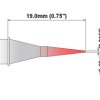 Grot lutowniczy ołówkowy Thermaltronics Prosty stożkowy 0,4 mm S