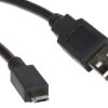 Kabel USB Złącze A USB A Złącze B Micro USB typu B dł. 800mm Przewód USB USB 2.0 kolor: Czarny