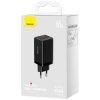 OUTLET_1: Ładowarka sieciowa Baseus GaN 5 Pro Fast Charger CCGP120201 65W 1x USB-A 2x USB-C PD 3.0 QC 4.0 + kabel USB-C