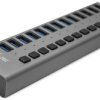 i-tec U3CHARGEHUB13 USB-Hub 13 Portów USB-A USB 3.0 5 GBit/s szary I-TEC USB 3.0 Charging HUB 13 Port