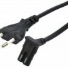 KABEL ZASILAJACY 2PIN KAT.1,5M CZARNY