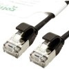 kabel LAN Roline green 21.44.3350, 1 szt., RJ45, CAT 6a, U/FTP, 0.15 m, czarny