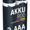 Akumulator AAA Hybryda niklowo-metalowa, 1.2 V, 800 mAh, Ansmann, Ansmann MaxE