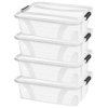 Siena HOME R07910 Anzio Storage Box Lid Transparent 7L 385x111x254mm 4pc