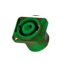 Speakon 4 polig chassis soldeer groen