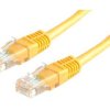 Patchcord UTP kat.5e 0.25m (żółty)