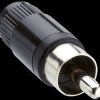 10434 RCA plug, straight, black